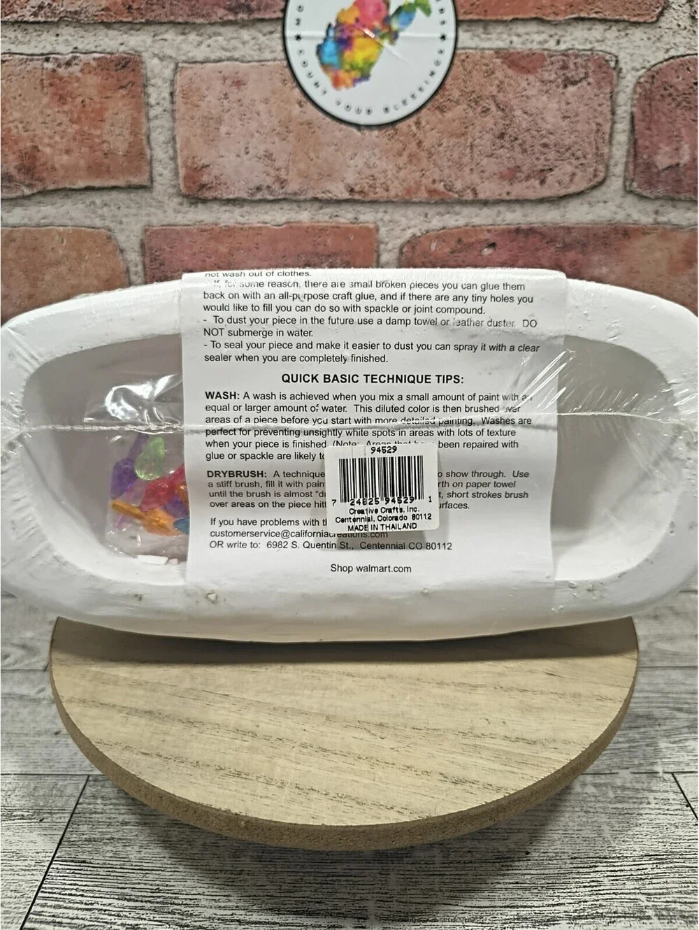 Creative Craft Centennial CO 94529 Merry Christmas Snowmen Ceramic Bisque NEW